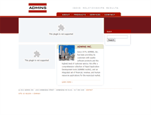 Tablet Screenshot of admins.com